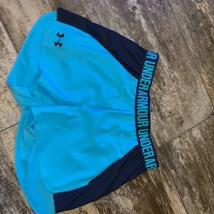 UA two toned athletic shorts